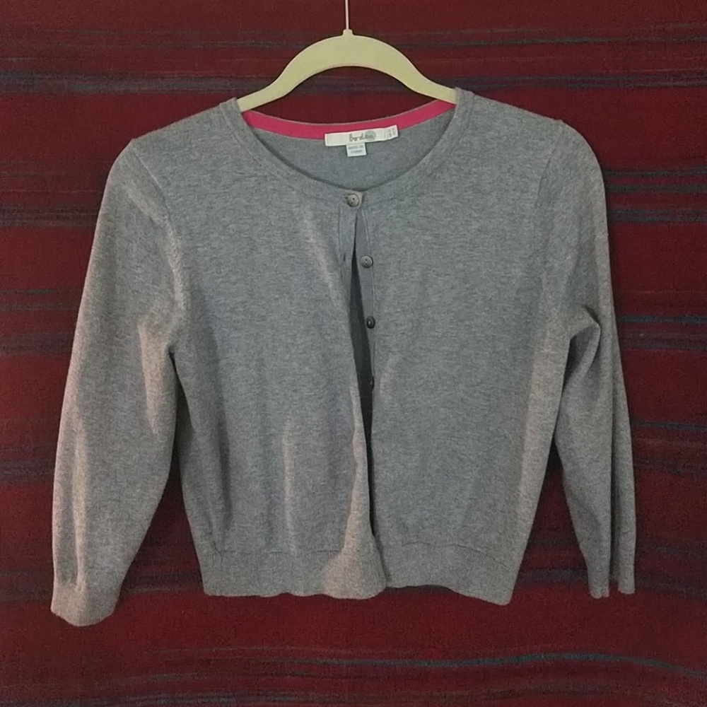 Boden cropped, 3/4 sleeve cardigan
